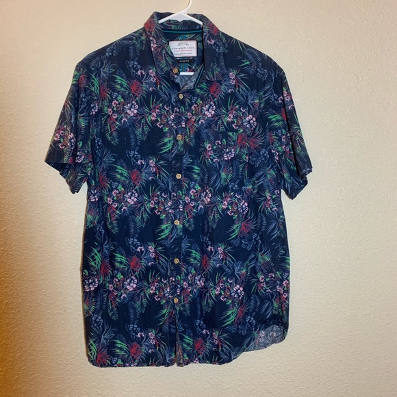 Denim & Flower Other - DENIM & FLOWER Slim Fit Men's Shirt Blue Denim & Flower Other - DENIM & FLOWER Slim Fit Men's Shirt Blue